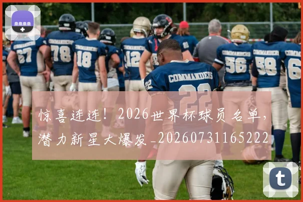 惊喜连连！2026世界杯球员名单，潜力新星大爆发_20260731165222